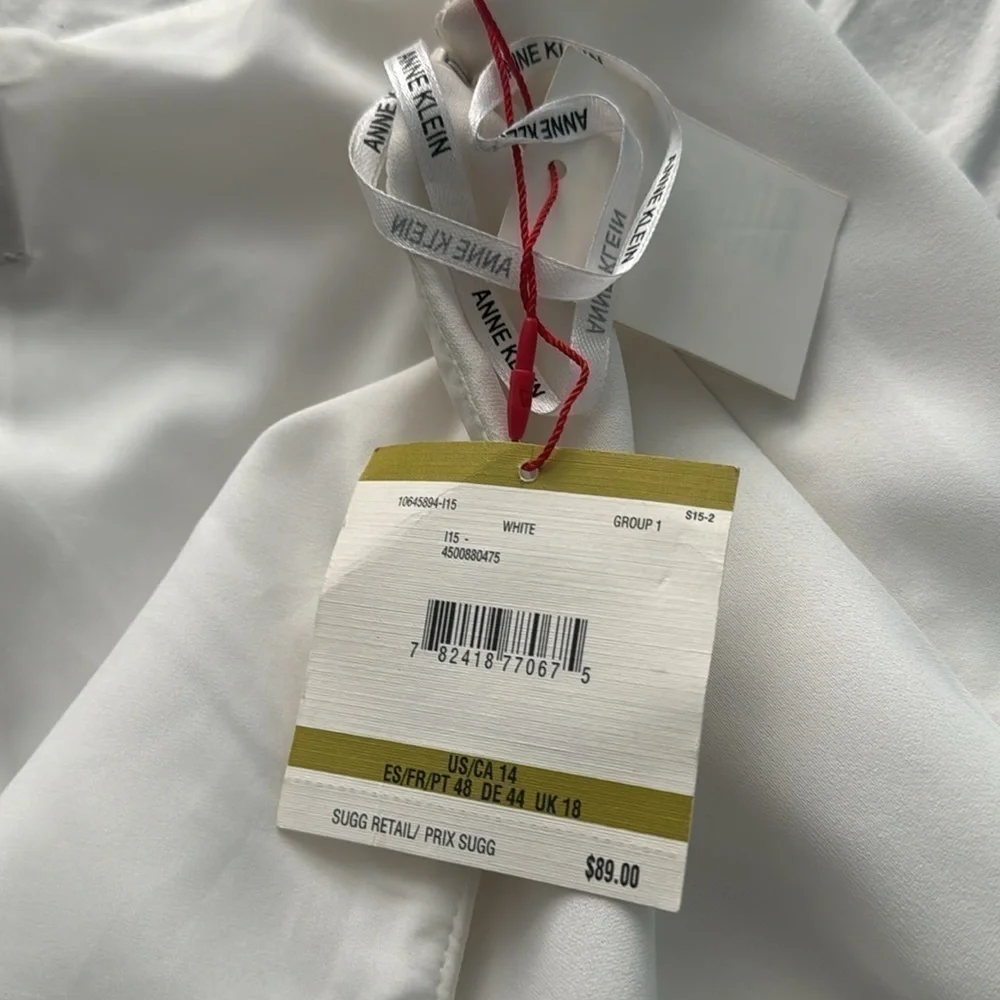 Anne Klein NWT white skirt